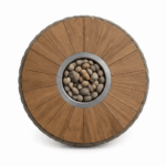Mesa de centro outdoor com design orgânico